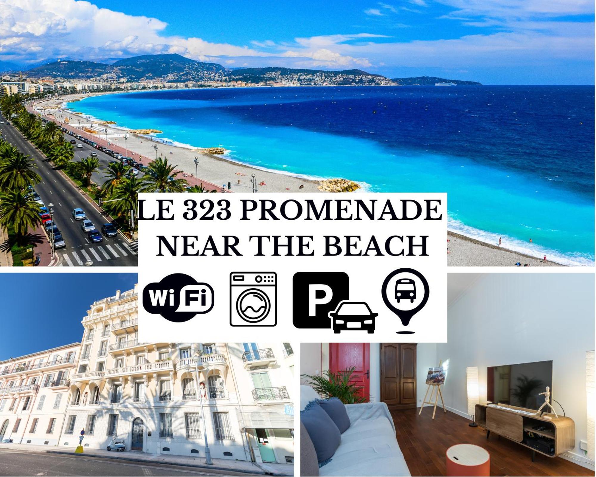 Le 323 Prom - 2 Chambres - Ac - Parking - Tram Et Supermarche Proches - Front De Mer Nice Exterior foto